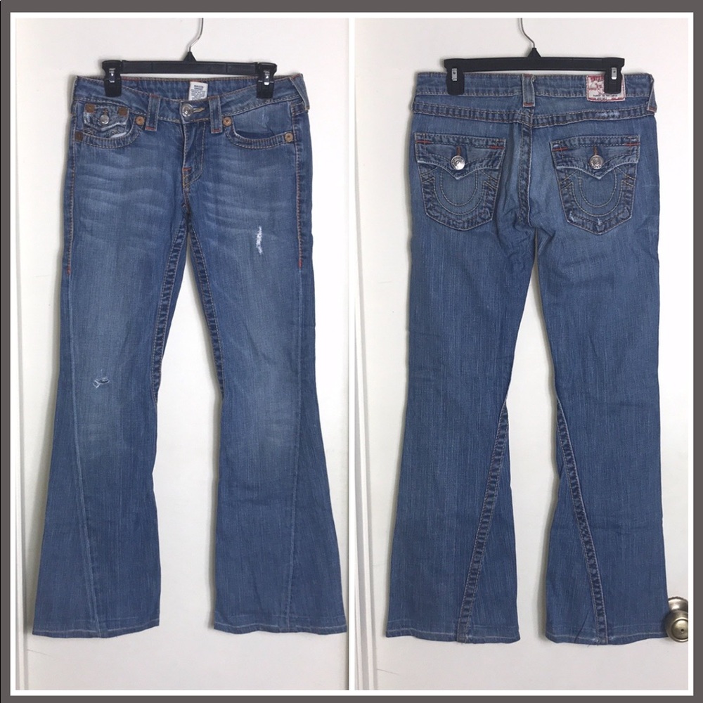 True Religion Joey Big T Twist Hem Sz 28 - Picture 1 of 8